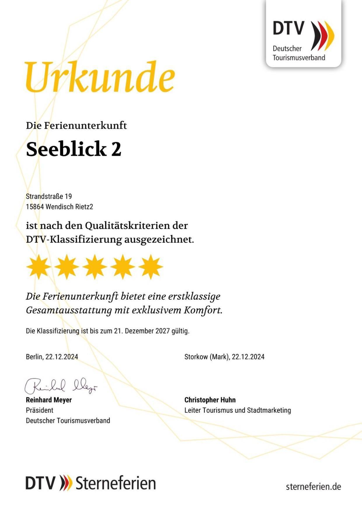 5*Ferienwohnung Seeblick 2 Вендіш-Ріц Екстер'єр фото